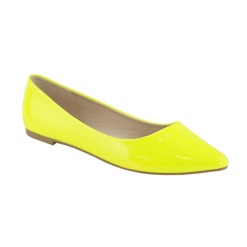Bella Marie - Bella Marie Angie Classic Pointy Toe Ballet Flats Shoes ...