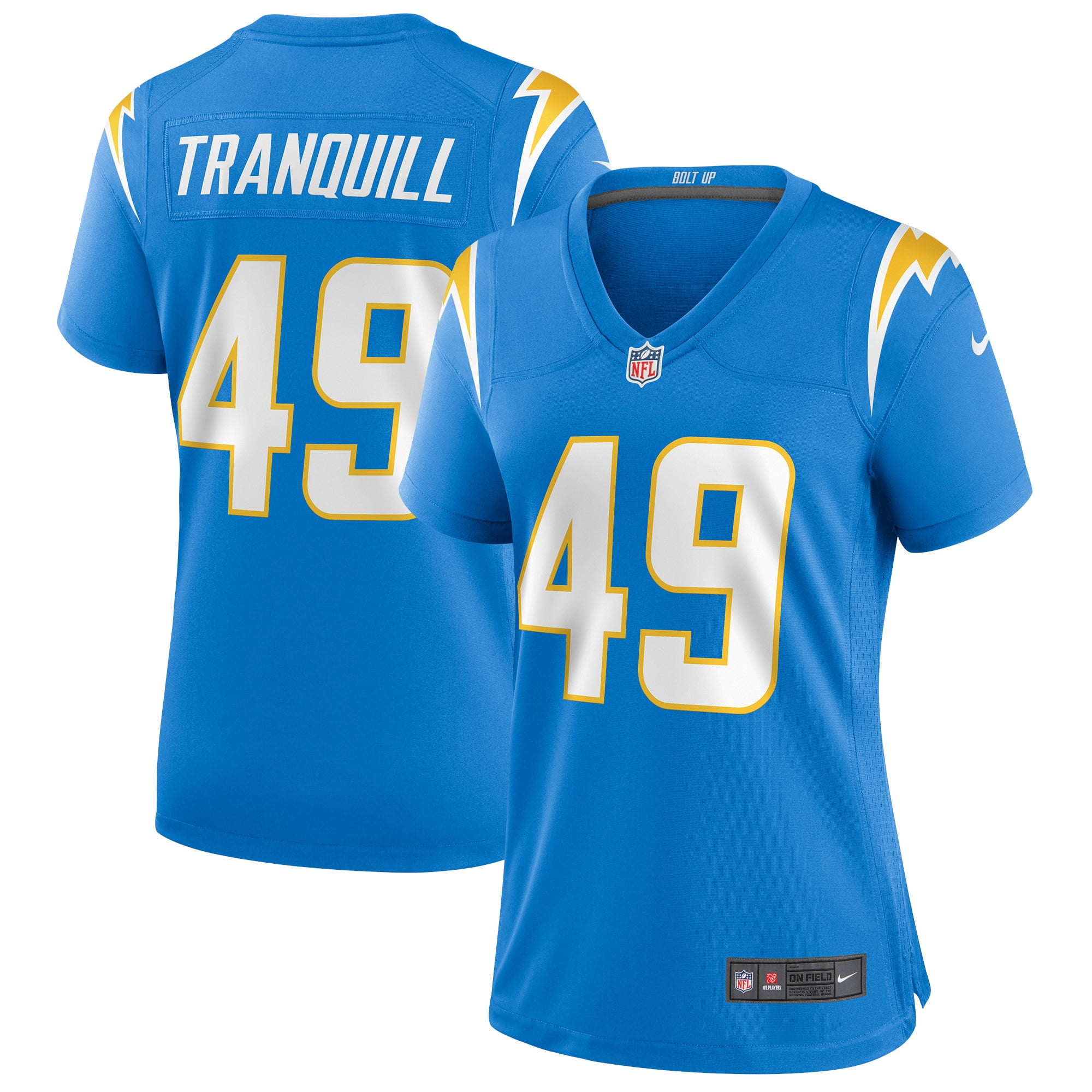 drue tranquill chargers jersey