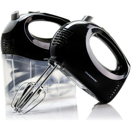 OVENTE 1.8 lb Portable 5 Speed Mixing Electric Hand Mixer  Perfect for Baking  New- Black HM151B