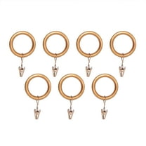 Better Homes & Gardens Modern Metal Curtain Clip Rings in Gold, 1 in. (2.54 cm) Diameter, 7-Pack