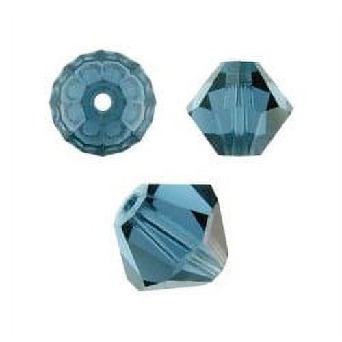 Swarovski Bicone Crystal Beads Item #5328/#5301 Montana Color 4mm Size - 72 Pieces