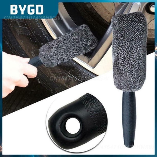 Durable Car Cleaning Brush 1pcs Portable Microfiber Wheel Rim Brush Universal Auto Detailing Brush For Car Trunk MotorcycleUnited States1 Pcs Orange He Qiyong unisex