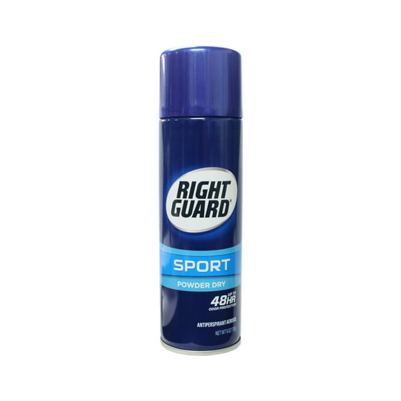 Right Guard Sport Antiperspirant and Deodorant Aerosol Powder Dry 6 Oz