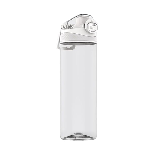 Soidarity Taza deportiva Cerradura de seguridad portátil Botella de agua de reposición Botellas insípidas no tóxicas Navidad para el hogar al Kits de desorden para acampar blanquecino pálido 620ml