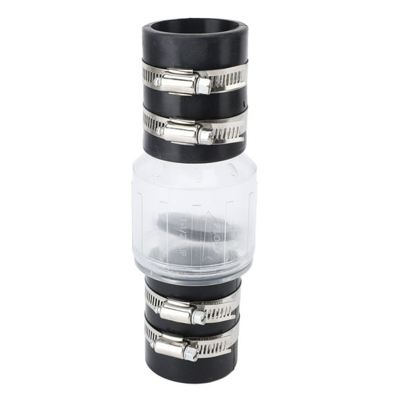 Silent Sump Pump Check Valve Spring Loaded Flapper Easy Installation Leakproof ABS Material for Sump Pump System
