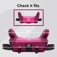 thumbnail image 6 of Diono Solana 2 XL, Dual Latch Connectors, Lightweight Backless Belt-Positioning Booster Car Seat, 8 Years 1 Booster Seat, Pink 2019 LATCH Connect Single Pink, 6 of 19