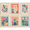 WSF-AB21-2308-IRS07, variant on PixonSign Framed Canvas Print Wall Art Set - Multicolor Floral Botanical Flower Market Posters - Set of 6 Vintage Retro Antique Mixed Media Country Cultural Art Wall Décor - 8"x10"x6 Natural