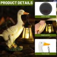 thumbnail image 2 of Advancent Luz Solar con forma de pato, decoración de linterna, luz Solar de resina con lámpara de , estatua para exteriores, ahorro de energía Iluminación y accesorios, 2 of 2