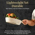 thumbnail image 5 of Gotham Steel Hammered 15 Pc Pots and Pans Set Non Stick Cookware Set, Pot and Pan Set Ceramic Cookware Set with Bakeware, Kitchen Cookware Sets, Non Toxic Non Stick Pots and Pan Set, Cream, 5 of 9