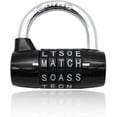 thumbnail image 1 of Combination Padlock, Code Padlock Combination Padlock Waterproof And Rustproof Lock(5 Letter Padlock), 1 of 4