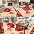thumbnail image 5 of 5'x8' Area Rugs, Yellow Valentines Day Indoor Outdoor Area Rug for Living Room Bedroom, Love Hearts Romantic Farmhouse Washable Bathroom Rugs Kitchen Floor Carpet Mats Home Decor Aesthetic, 5 of 8