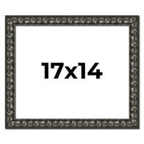 17x14 Frame Black-Brown Medieval Solid Wood Picture Frame | 1.5 Inch Moulding Width | Gotham