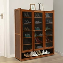 8 Tiers Shoe Cabinet, Freestanding Shoe Rack, Shoe Organiazer 91*32*107 cm