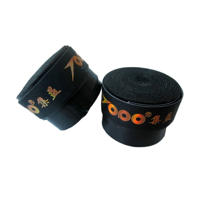 60pcs Replacement Anti-slip Racket Overgrips Over Grips Tennis Badminton Squash Racquet Tape Grips (Black)