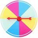 thumbnail image 2 of Rotatable Prize Wheel Turntable Game Prop For Annual Meetings Trade Shows Plastic Material 25cm Diameter 1Pack, 2 of 3