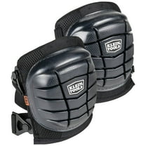 Klein Tools 60184 2-Piece Lightweight Gel Knee Pad Set - One Size, Black