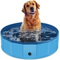 thumbnail image 1 of Zalmoxe Dog Pool Swimming Pool Plastic Kiddie Pool for Kids Dog Pet Pool for Small Medium Large Dogs Leakproof Collapsible Pool for Puppy Cats Kids(31.5",47.2",63"), 1 of 11