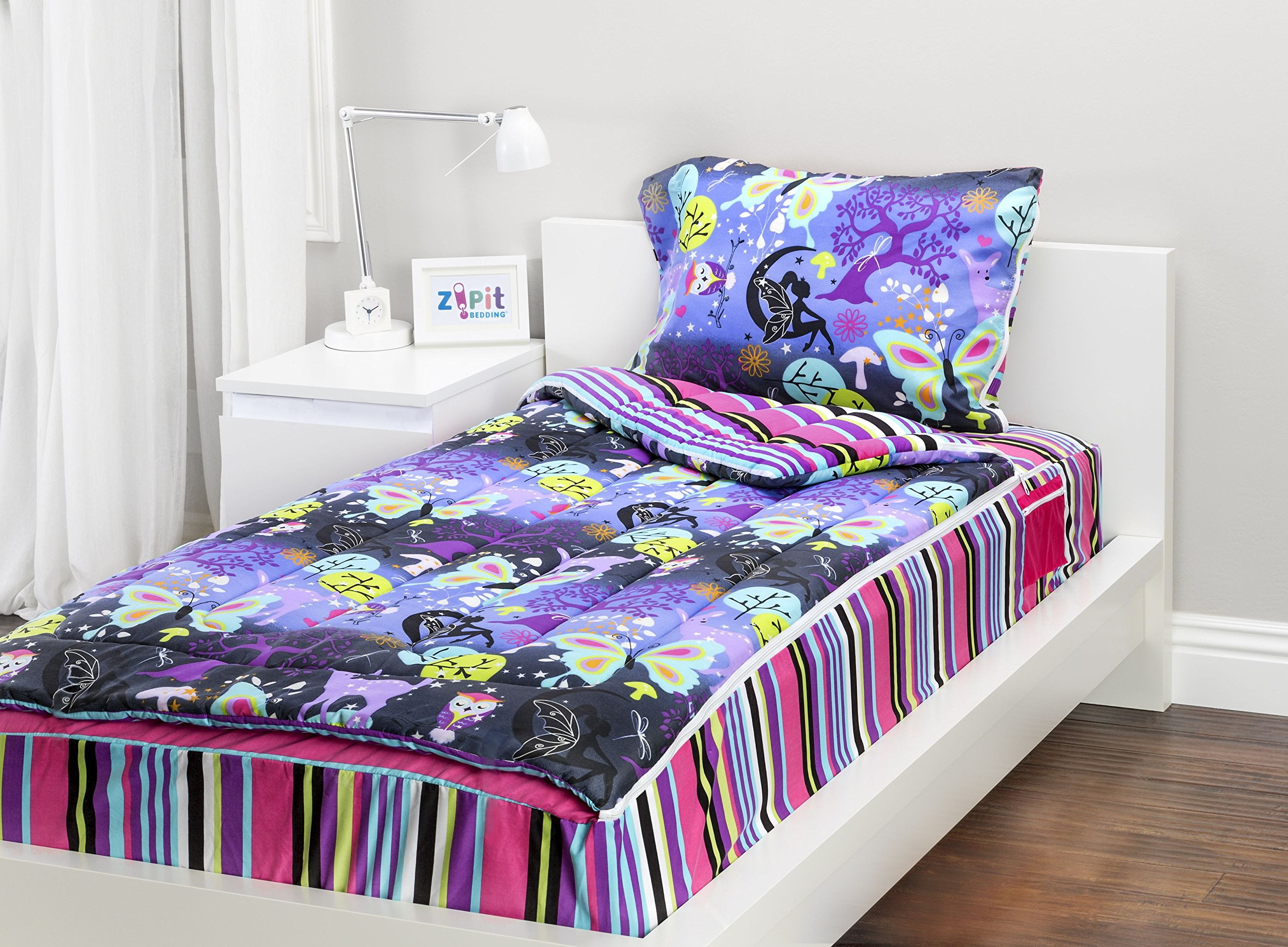 Zipit Bedding Set Fantasy Forest Twin, Zip Up Bedding Twin