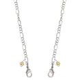 thumbnail image 1 of Goldtone Mini Light Pink Crystal Heart Silvertone Face Mask Necklace, 1 of 2