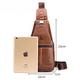 thumbnail image 4 of Bolso de pecho de cuero genuino para hombre, bolso de pecho de piel de vaca de capa superior, bolso de hombro de estilo casual retro, bolso de cuero de gran capacidad, 4 of 5