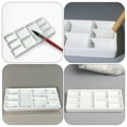 thumbnail image 6 of Ceramic Watercolor Palette Paint Mixing Tray Rectangular Porcelain Gouache Pigment Holder, 6 of 6