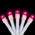 thumbnail image 2 of Northlight LED Wide Angle Christmas Lights - Pink - 10' White Wire - 20ct, 2 of 8