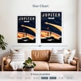 thumbnail image 4 of Elephant Stock Jupiter Expedition Wall Art - Vertical Canvas Wall Art - Living Room Wall Decor - Astronomy & Space Canvas - Beige And Black Decor - 26" x 39", 4 of 8