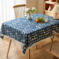 thumbnail image 5 of SLYNSHome Cotton Linen Tablecloth, 100x150 cm Printed Tassel Rectangular Table Cover, Washable Decorative Cloth for Dining Table Coffee Table Kitchen Home Decor, 5 of 7
