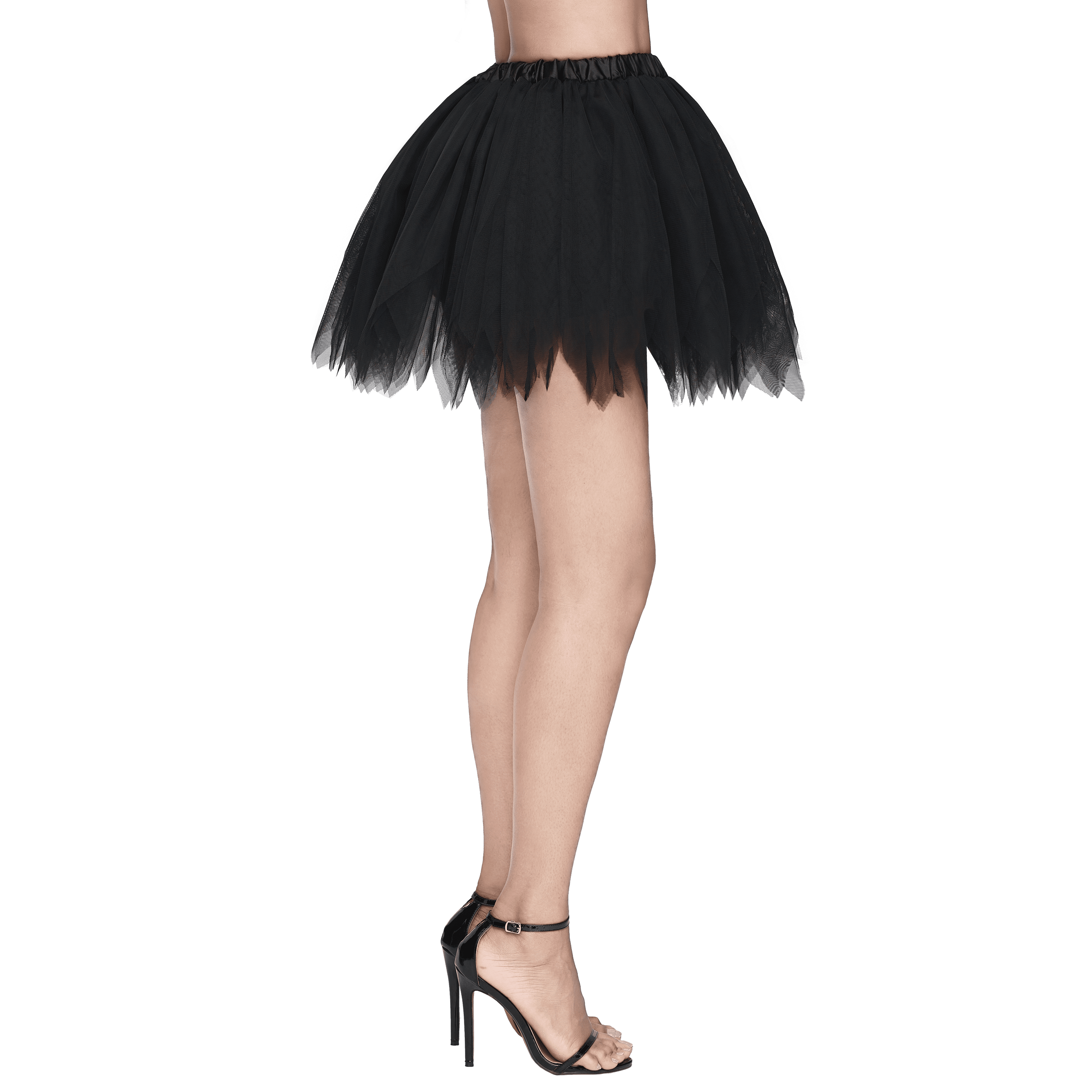 Tutu En Tulle Court - Mini Jupe Ou Jupon élastique Pour Femme (Carnaval, Halloween, Mariage, Danse) - 5