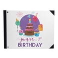 thumbnail image 1 of Darling Souvenir White celebration objects Hardbound Cover Personalized Printed Birthday PartyGuestbookScrapbook-9 x 12 Inches, 1 of 5