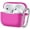 Hot Pink, variant on AirPods Pro 2nd Gen Case [Front LED Visible], Entronix Silicone Protective Shockproof Earbuds Case Cover Skin with Keychain Kit Set Compatible for Apple AirPods Pro 2nd Generation (Black)