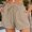 Khaki, variant on DuoJiaJ Shorts Casual Women's High Waist Casual Pocket Pants Loose Straight Leg Fashion Sports Pants Women Shorts Black S