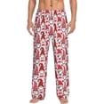 thumbnail image 2 of Picia Christmas Gnome Mens Soft Woven Cotton Elastic Waistband Sleep Pajama Pant Lounge Sleep Pant With Pockets And Drawstring-XX-Large, 2 of 9