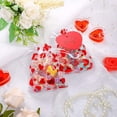 thumbnail image 6 of Shappy 30 Pcs Valentines Day Organza Bags and 30 Pcs Kraft Paper Tags Red Heart Valentine Treat Candy Bag Drawstring Pouches Love Heart Paper Tag Name Labels with String for Present (4 x 5 Inch), 6 of 6