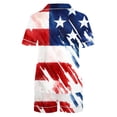 thumbnail image 4 of Fewfanhot Women's AmericanFlag Print Pajamas Set, 2 Piece Button Down Short Sleeve Top and Shorts Loungewear, Soft Breathable Sleepwear for Women, 4 of 7