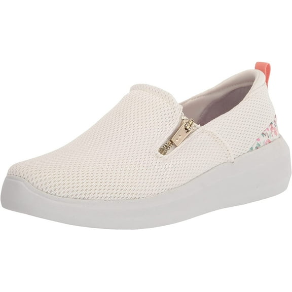 Ryka Womens Ally Sneaker 6 Wide White Alyssum Floral