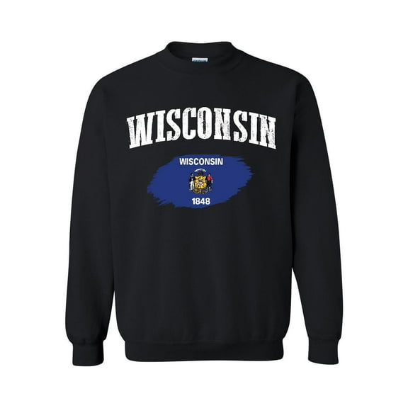 Women Sweatshirts and Hoodies - Wisconsin Flag