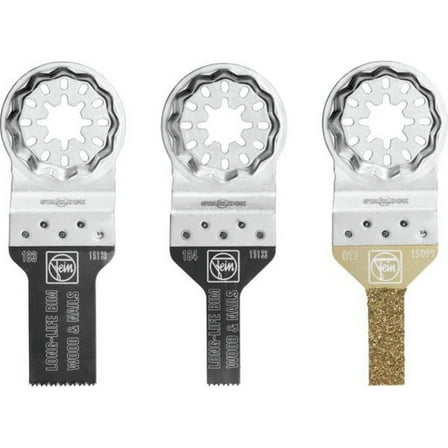 Fein 35222967090 3-Piece Starlock Mini Cut-Out Blade Set