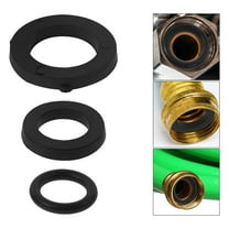 18pcs Black Rubber Garden Hose Washers for Home Use Durable and Flexible Hose Gasket 0.5 Inch