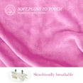 thumbnail image 7 of Howarmer Large Pink Throw Blankets, Twin Size Soft Lightweight Flannel Fleece Blanket, 60" x 80", 7 of 7
