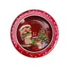 Box Christmas Candy Gift Tin Storage Cookie Treat Party Xmas Boxfavors Case Holiday Packaging Tin Lid Tins Container
