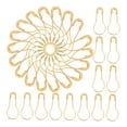 thumbnail image 5 of Luxshiny 300Pcs Golden Metal Brooch Pin for Women Gourd Shaped Safety Pin for Everyday Use, 5 of 8