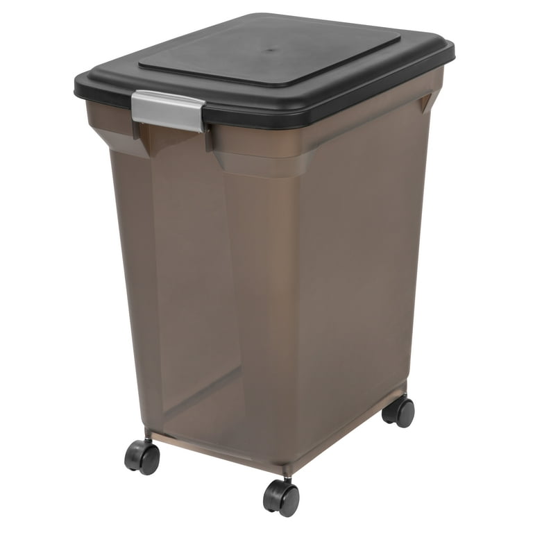 IRIS USA 67 Qt WeatherPro Pet Food Storage Container with Casters, 2-Pack photo 2