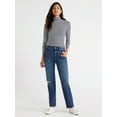 thumbnail image 3 of Free Assembly Women's Long Sleeve Fine Rib Turtleneck Top, 3 of 8