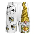 thumbnail image 6 of Kdxio Gnome Sweet Honey Pattern Mens Casual Shorts - Drawstring Summer Beach Sports Shorts for Men, 6 of 9