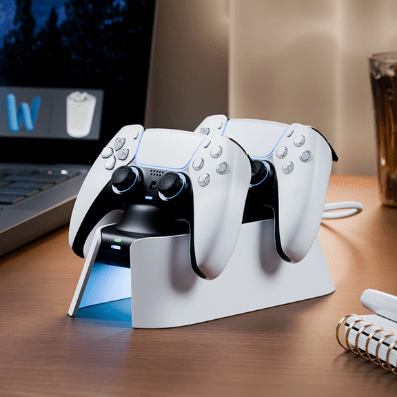 For PS5 Slim Optical Drive Wireless Controller, Digital Edition, with two chargers, P5 game controller, and fast charging dock