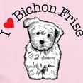 thumbnail image 2 of CafePress - I Love Bichon Frise Baby Light Bodysuit - Baby Light Bodysuit, Size Newborn - 24 Months, 2 of 4