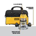 thumbnail image 2 of Enrutador DEWALT DW618K de velocidad variable 2-1/4 HP Amarillo, 2 of 8