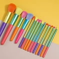 thumbnail image 2 of 15-Pack Colorful Makeup Brush Set - Travel Professional Brushes - Various Makeup Applications (15 pcs), 2 of 5