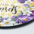 thumbnail image 3 of Spring Is Here Floral Suncatcher Faux Stained Glass UV Printed Seasonal Window Decor Round, 3 of 8